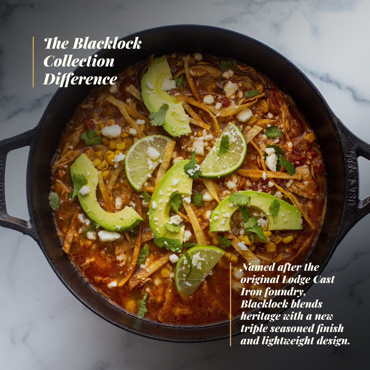 Lodge Blacklock Triple Seasoned 4 Qt Deep Skillet with Lid