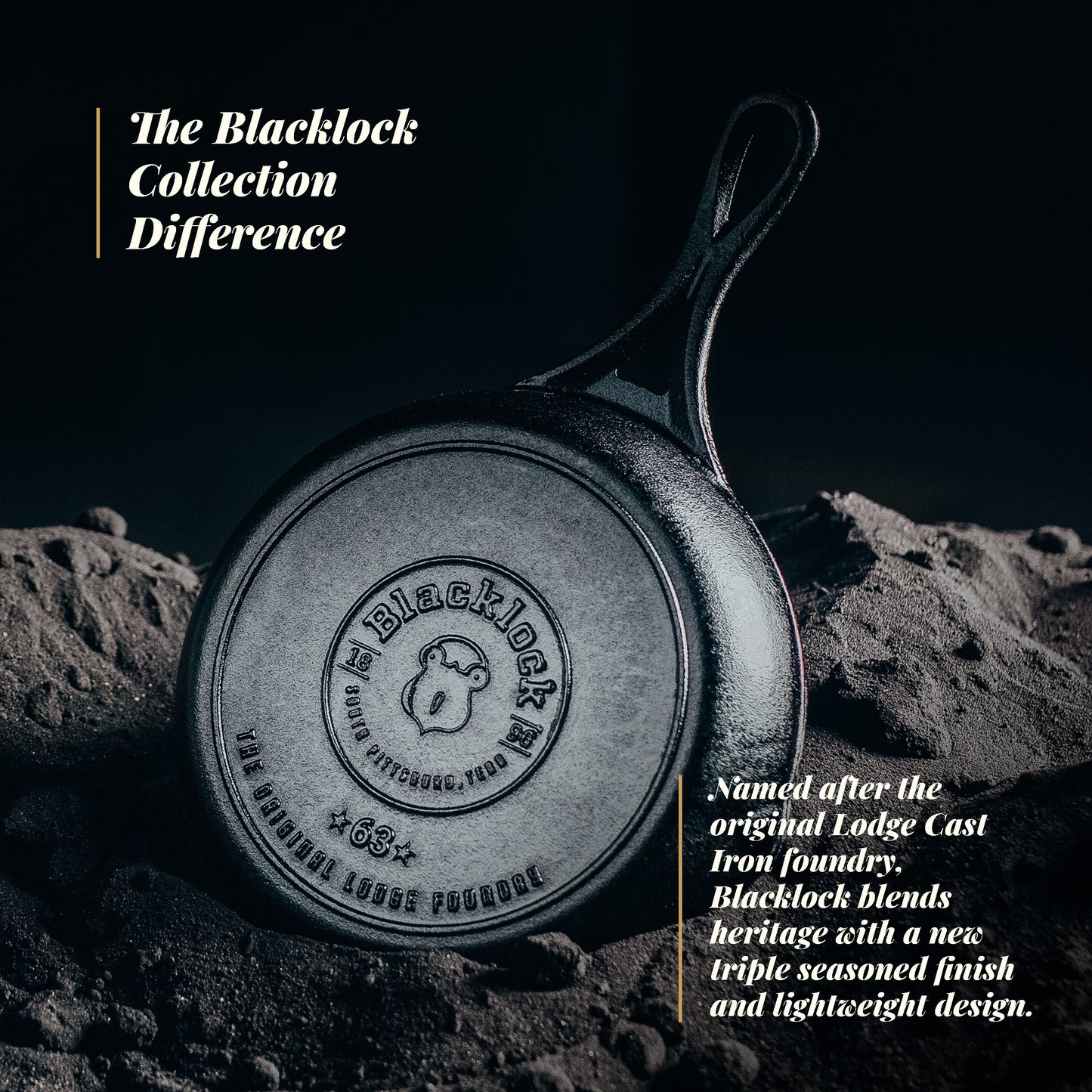 Lodge Blacklock Triple Seasoned 7" Skillet