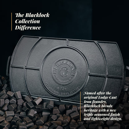 Lodge Blacklock Triple Seasoned Double Burner Griddle