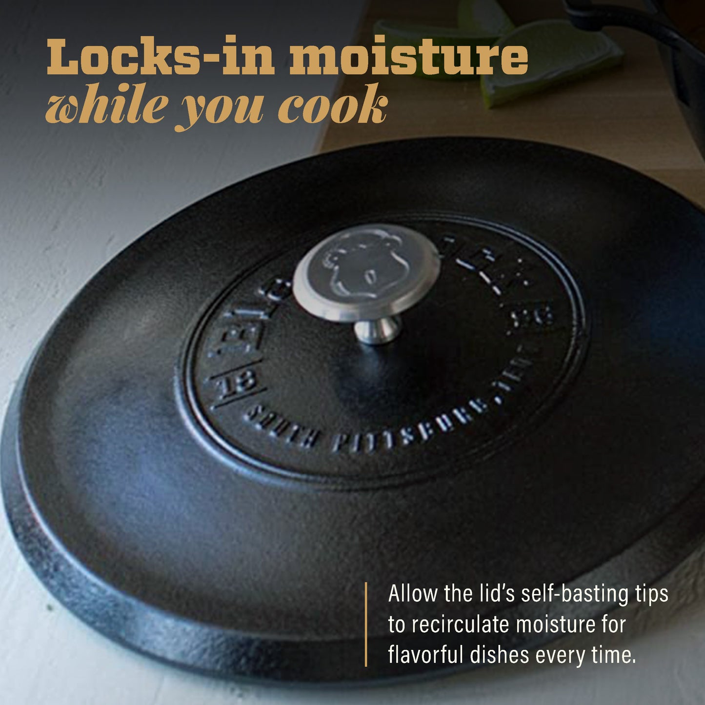 Lodge Blacklock Triple Seasoned 10.25" Cast Iron Lid
