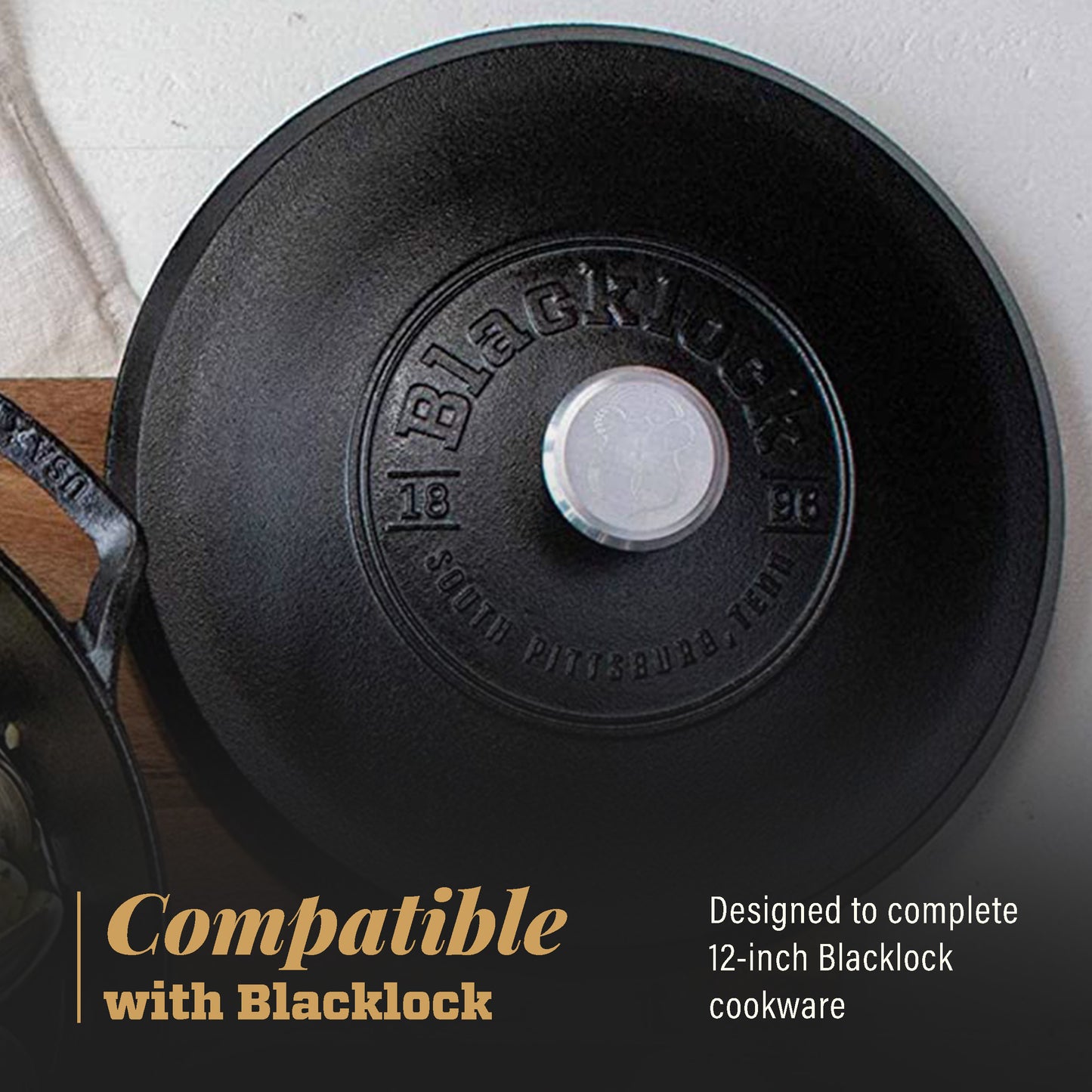 Lodge Blacklock Triple Seasoned 12" Cast Iron Lid