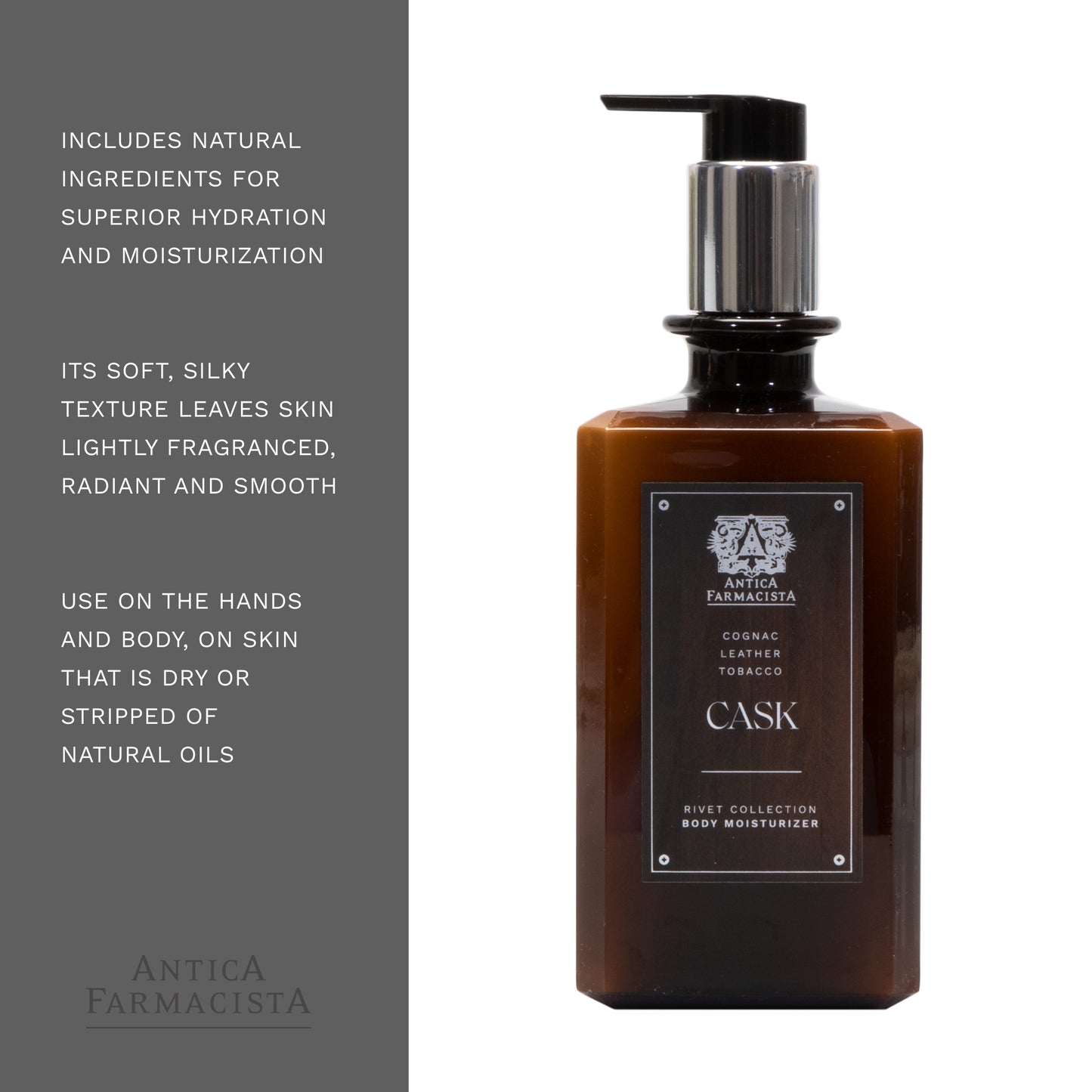 Antica Farmacista Body Moisturizer, Cask, 15.3 Fl Oz