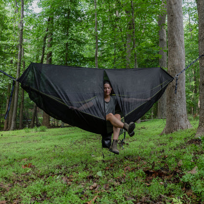 ENO, Eagles Nest Outfitters DoubleNest Print Lightweight Camping Hammock, 1 to 2 Person, Continential Trail Divide Coalition Special Edition