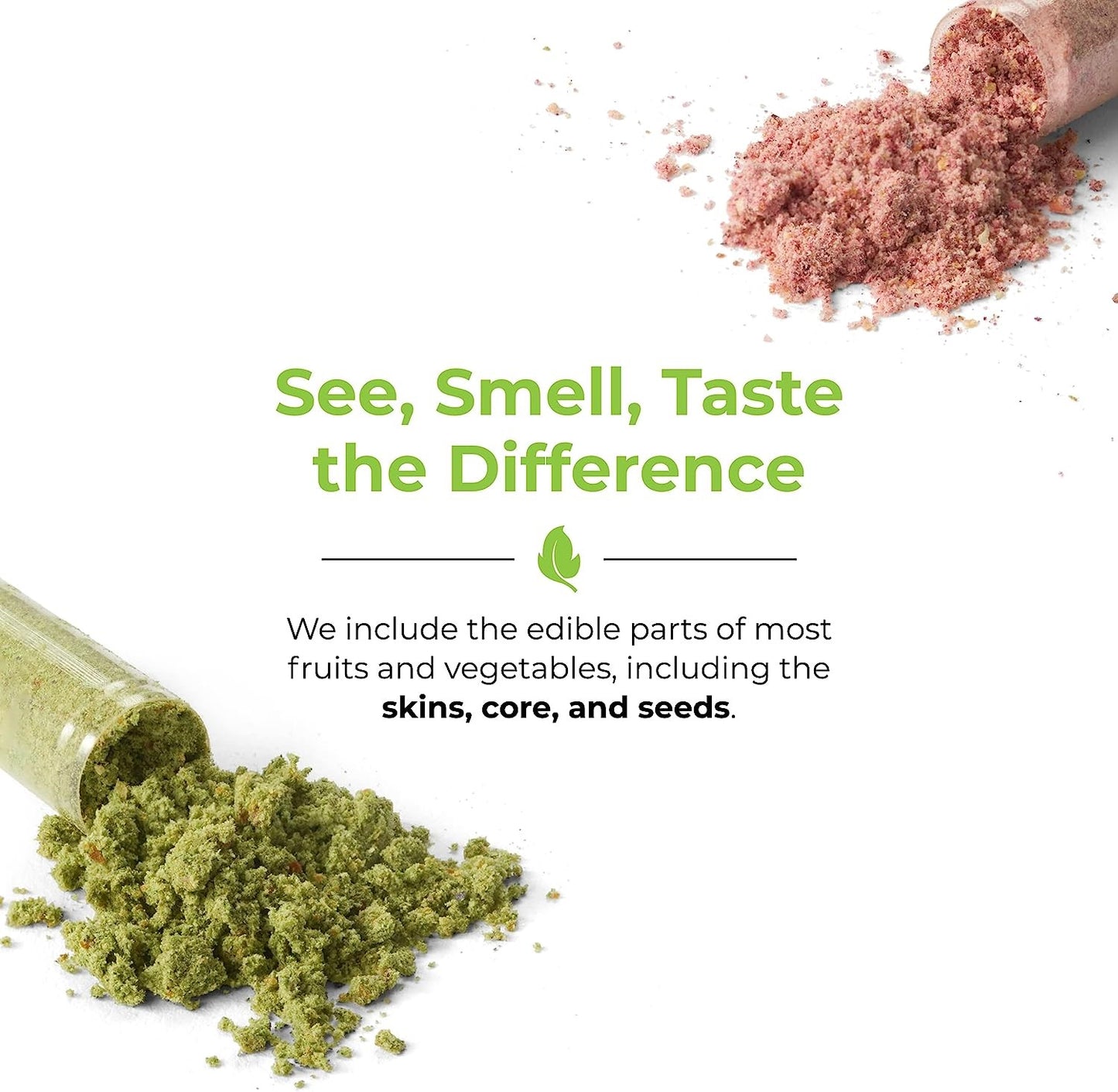 Balance of Nature Fruits and Veggies - 90 Fruit and 90 Veggie Supplement Capsules - 100% Whole Natural Food - Red and Green Superfood, Better Than A Multivitamin, Vegan, No Fillers or Extracts
