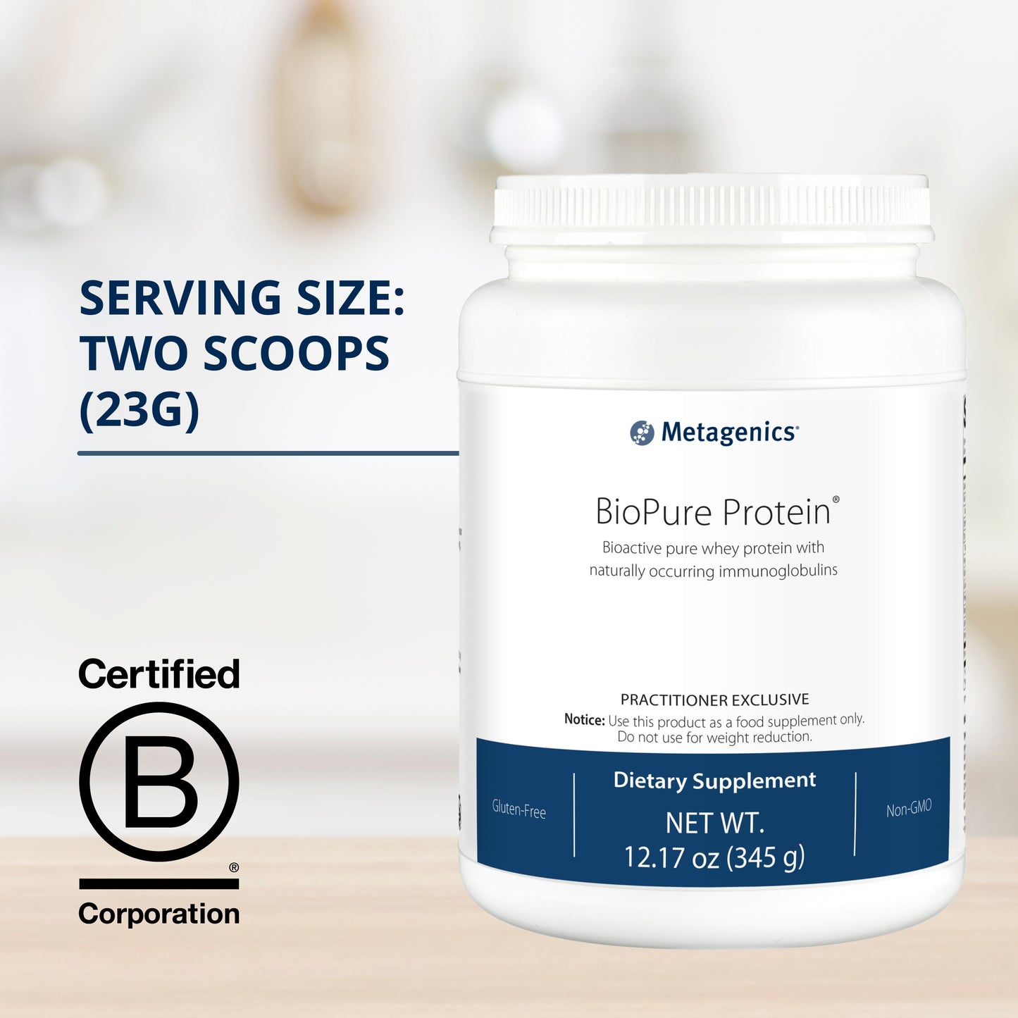 Metagenics BioPure Protein powder 12.3oz (15 servings)