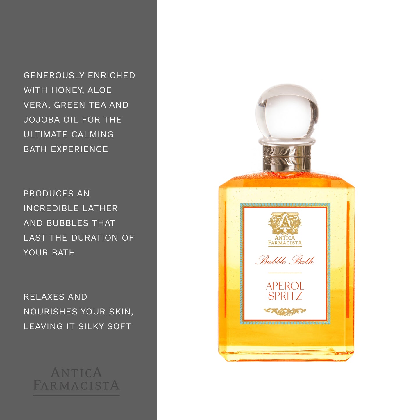 Antica Farmacista Bubble Bath, Aperol Spritz, 15.8 Fl Oz
