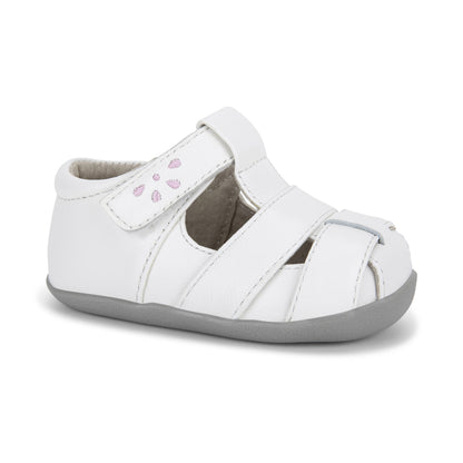 See Kai Run, Brook III Sandals for Infants, White/Pink, 3