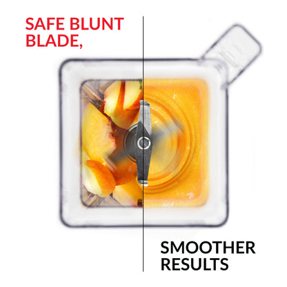 Blendtec Connoisseur 825, SpaceSaver, Commercial Blender, FourSide Jar, Vented Gripper Lid, Black