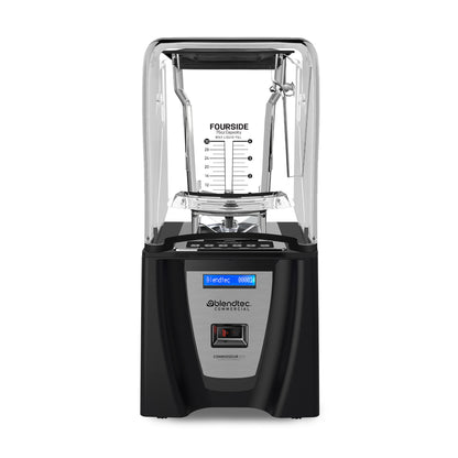 Blendtec Connoisseur 825, SpaceSaver, Commercial Blender, FourSide Jar, Vented Gripper Lid, Black