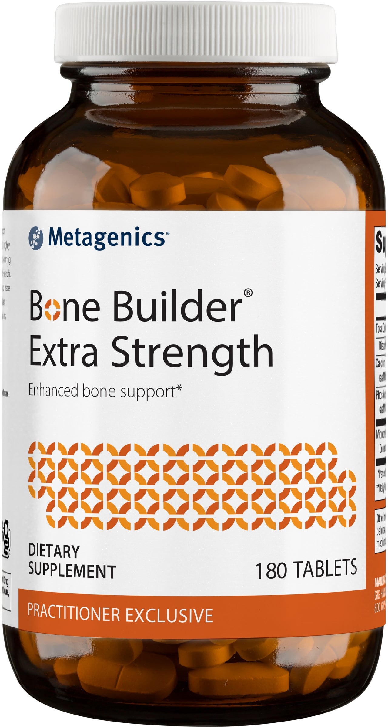 Metagenics Bone Builder Extra Strength Tablets with Calcium and Phosphorus to Help Maintain Healthy Bone Density - 60 Servings