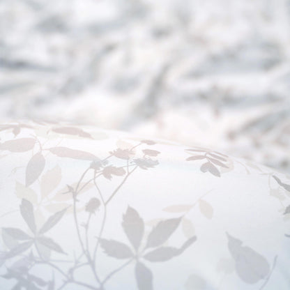 Chanasya 3-Piece Reversible Ultra Soft Brushed Microfiber Velvet Bedding Comforter Duvet Cover Set - Sage White Green Foliage Leaves Print - (1 Duvet Cover & 4 Pillow Shams) - Twin Bed