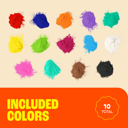 Chameleon Colors - 120 Individual Assorted Holi Powder Bags - 100 Grams Each - 10 Color Variety