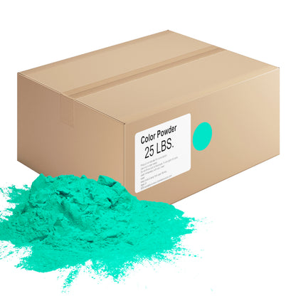 Chameleon Colors - Bulk Color Powder - Aquamarine Holi Colored Chalk - 25 Pounds