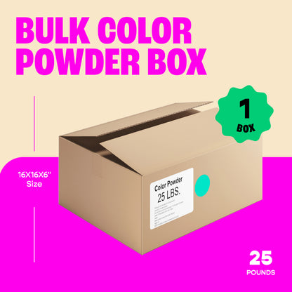 Chameleon Colors - Bulk Color Powder - Aquamarine Holi Colored Chalk - 25 Pounds