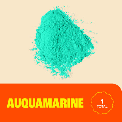 Chameleon Colors - Bulk Color Powder - Aquamarine Holi Colored Chalk - 25 Pounds