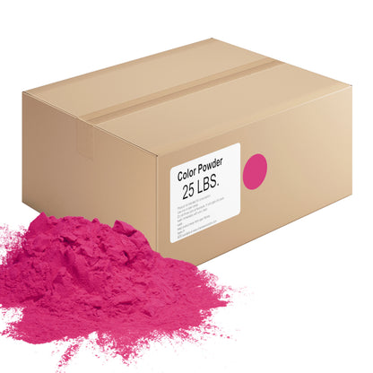 Chameleon Colors Bulk Color Powder, Magenta Holi Colored Chalk, 25 Pounds