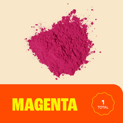 Chameleon Colors Bulk Color Powder, Magenta Holi Colored Chalk, 25 Pounds