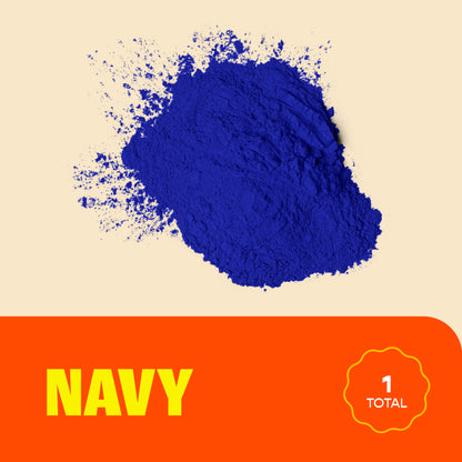 Chameleon Colors - Bulk Color Powder - Navy Holi Colored Chalk - 25 Pounds