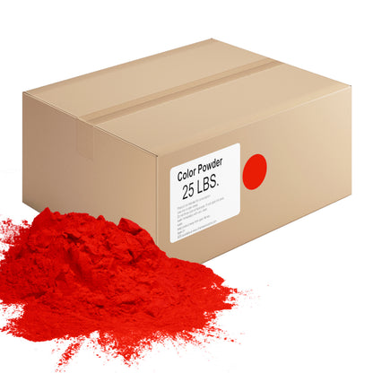 Chameleon Colors - Bulk Color Powder - Red Holi Colored Chalk - 25 Pounds