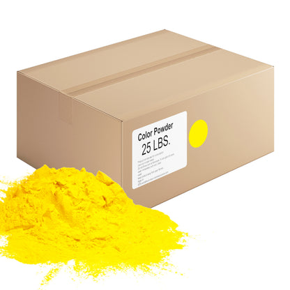 Chameleon Colors - Bulk Color Powder - Yellow Holi Colored Chalk - 25 Pounds