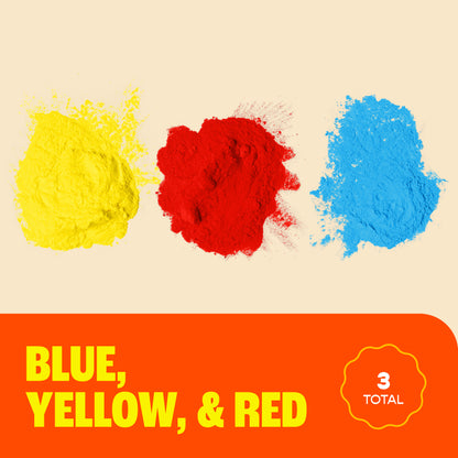 Chameleon Colors Color Powder, 3 Colors of Holi Powder, 15 Pounds (5 Pounds per Bag), Pack of 3