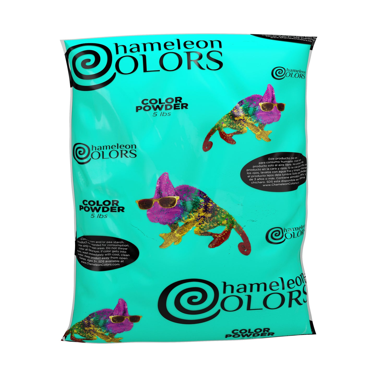 Chameleon Colors Color Powder, Aqua Color Powder, 5 Pounds