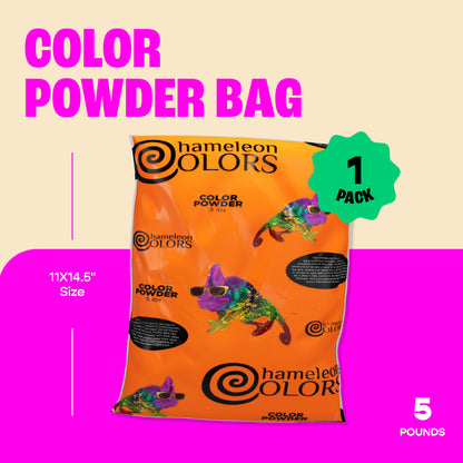 Chameleon Colors Color Powder, Orange Color Powder, 5 Pounds