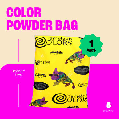 Chameleon Colors Color Powder, Yellow Color Powder, 5 Pounds