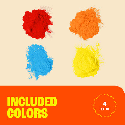 Chameleon Colors - Holi Color Powder Party Box - 36-Piece Color Party Kit