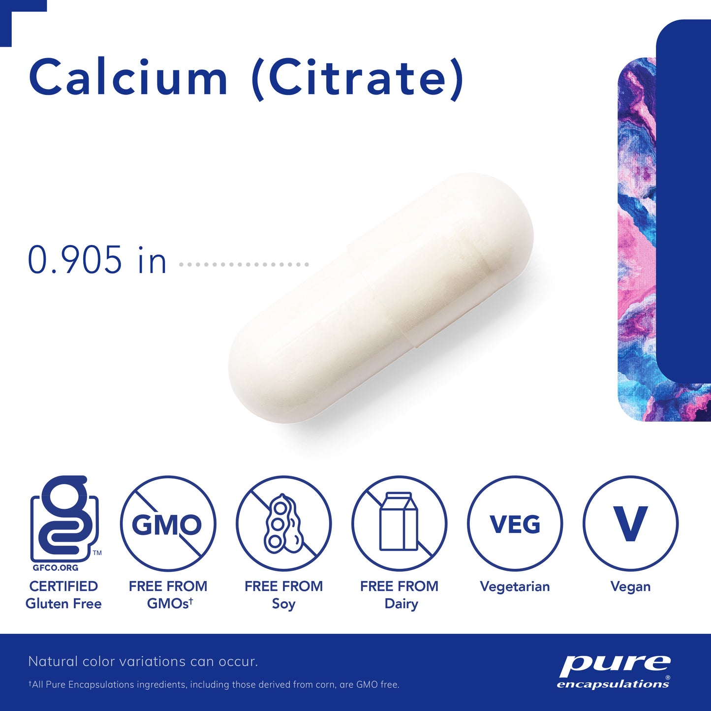 Pure Encapsulations Calcium (Citrate) | Supplement for Bones and Teeth, Colon Health, and Cardiovascular Support* | 180 counts