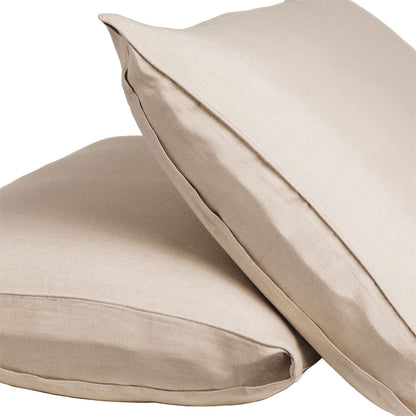 Cariloha Bamboo Linen Duvet Cover Set Includes Duvet Cover and 2 Pillow Shams - 3 Degrees Cooler Than Cotton - Soft and Smooth Bamboo-Linen Weave (King, Oatmeal)