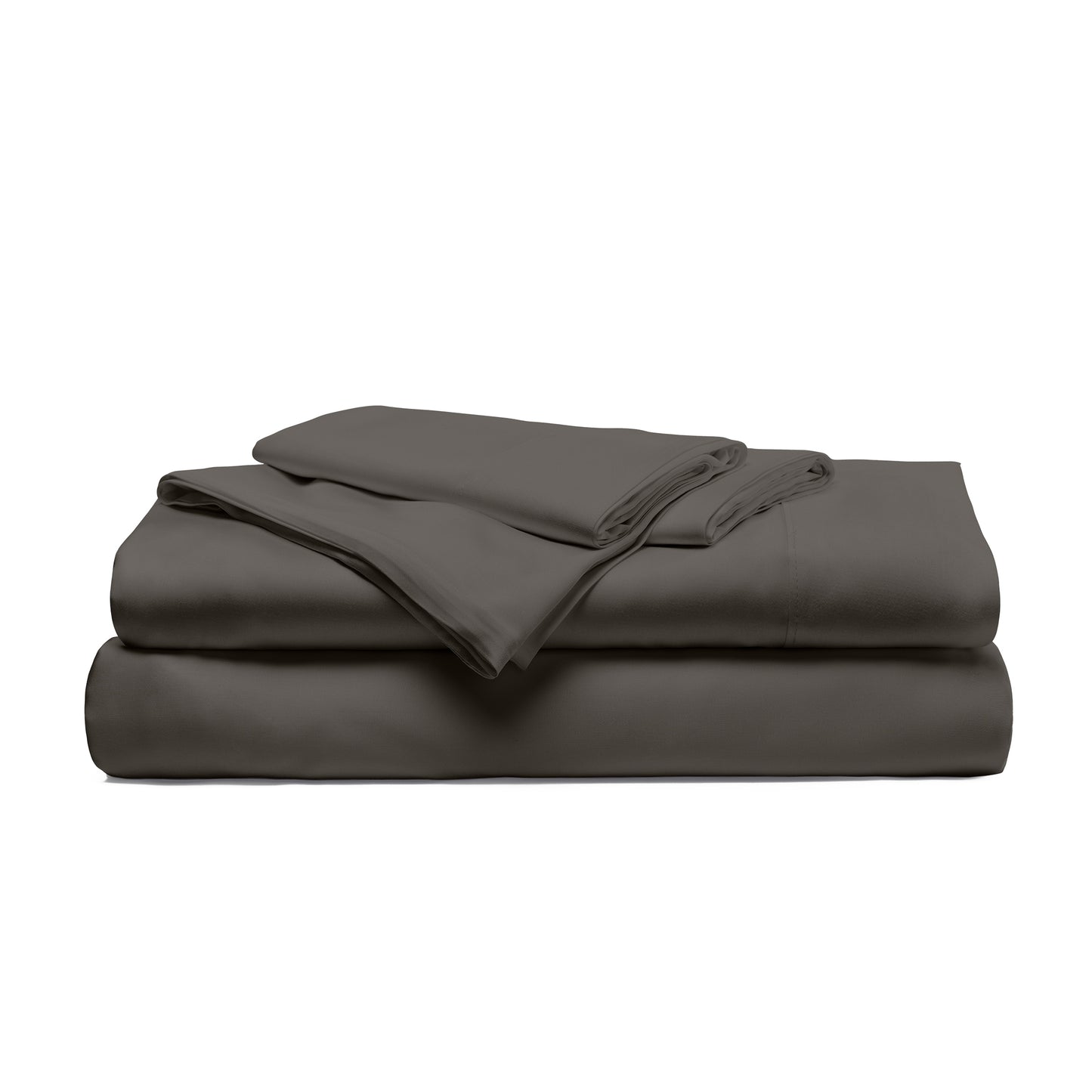 Cariloha Resort Bamboo 4-Piece Bed Sheet Set - Cooling, Odor-Resistant, Eco-Friendly, Hypoallergenic, Soft and Durable - Flat and Fitted Sheets and Two Pillowcases - Queen - Onyx