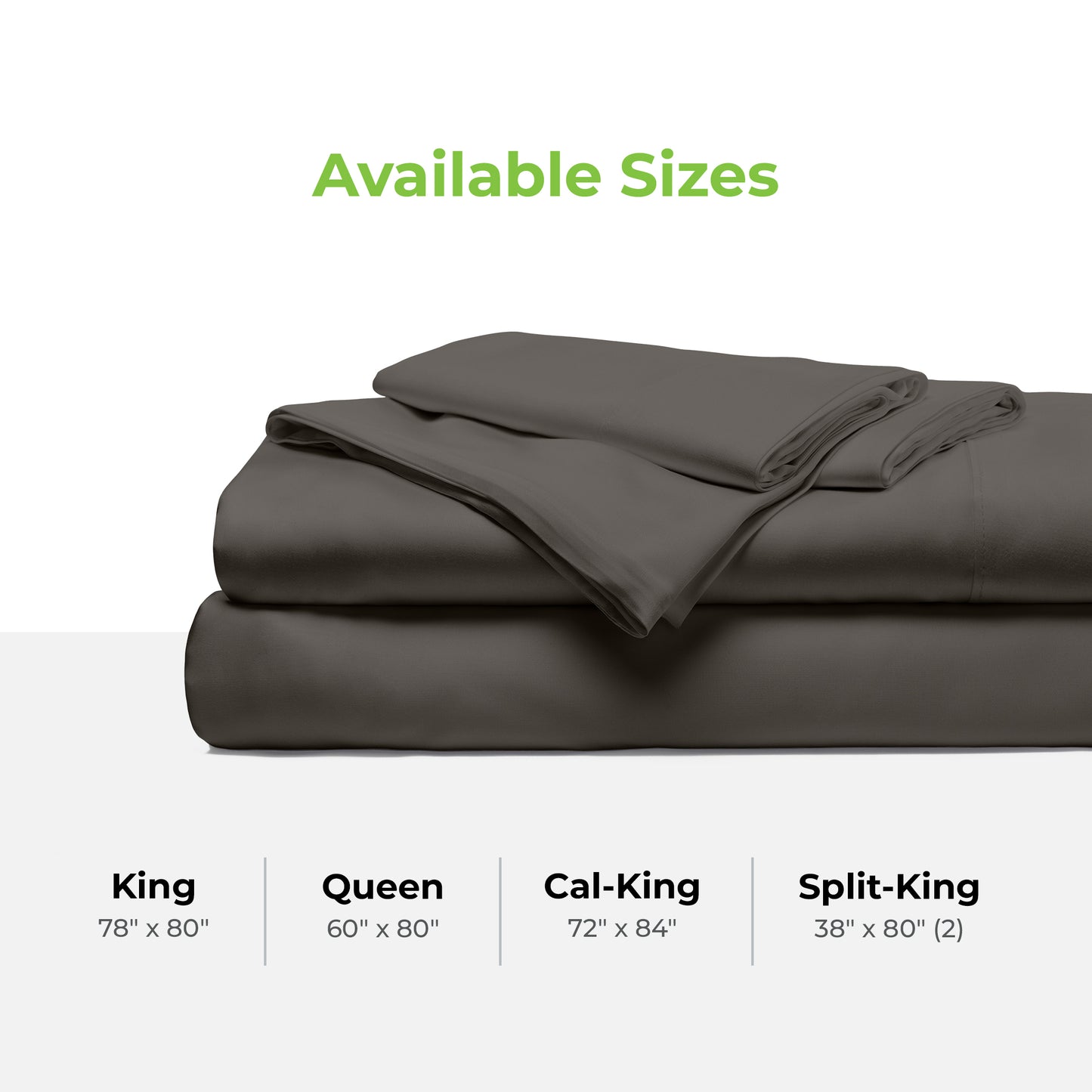 Cariloha Resort Bamboo 4-Piece Bed Sheet Set - Cooling, Odor-Resistant, Eco-Friendly, Hypoallergenic, Soft and Durable - Flat and Fitted Sheets and Two Pillowcases - Queen - Onyx