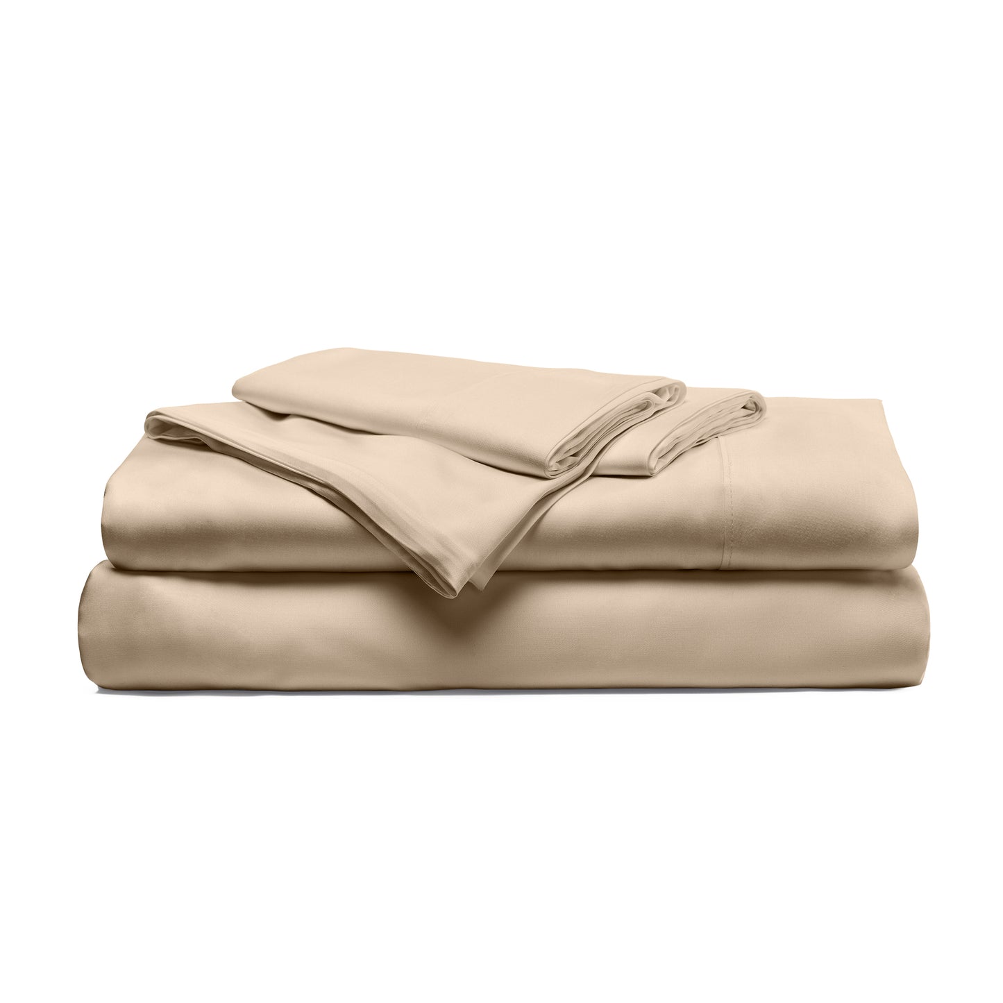 Cariloha Resort Bamboo 4-Piece Bed Sheet Set - Cooling, Odor-Resistant, Eco-Friendly, Hypoallergenic, Soft and Durable - Flat and Fitted Sheets and Two Pillowcases - Queen - Stone