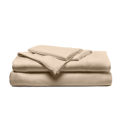 Cariloha Resort Bamboo 4-Piece Bed Sheet Set - Cooling, Odor-Resistant, Eco-Friendly, Hypoallergenic, Soft and Durable - Flat and Fitted Sheets and Two Pillowcases - King - Stone