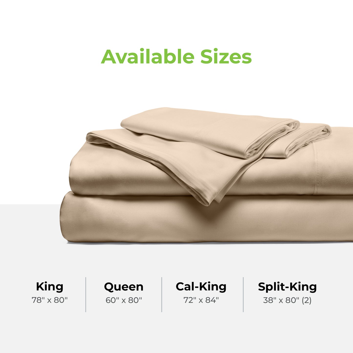 Cariloha Resort Bamboo 4-Piece Bed Sheet Set - Cooling, Odor-Resistant, Eco-Friendly, Hypoallergenic, Soft and Durable - Flat and Fitted Sheets and Two Pillowcases - King - Stone