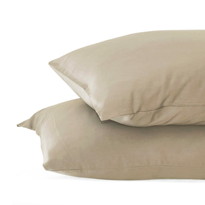 Cariloha Resort Bamboo Pillowcase Set - Breathable Fabric, Moisture-Wicking and Irresistibly Soft - King - Stone - Set of 2