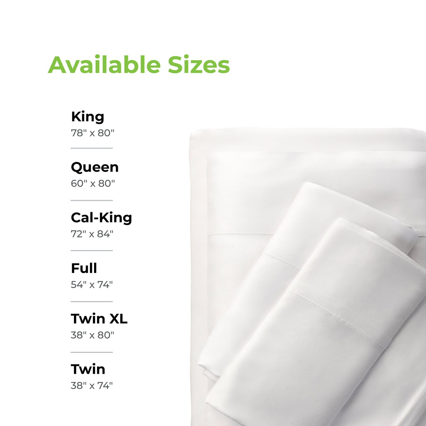 Cariloha Classic Bamboo 4-Piece Bed Sheet Set - Cooling and Comfortable for Rest and Relaxation - Flat and Fitted Sheet and Two Pillowcases - Twin - XLarge - White