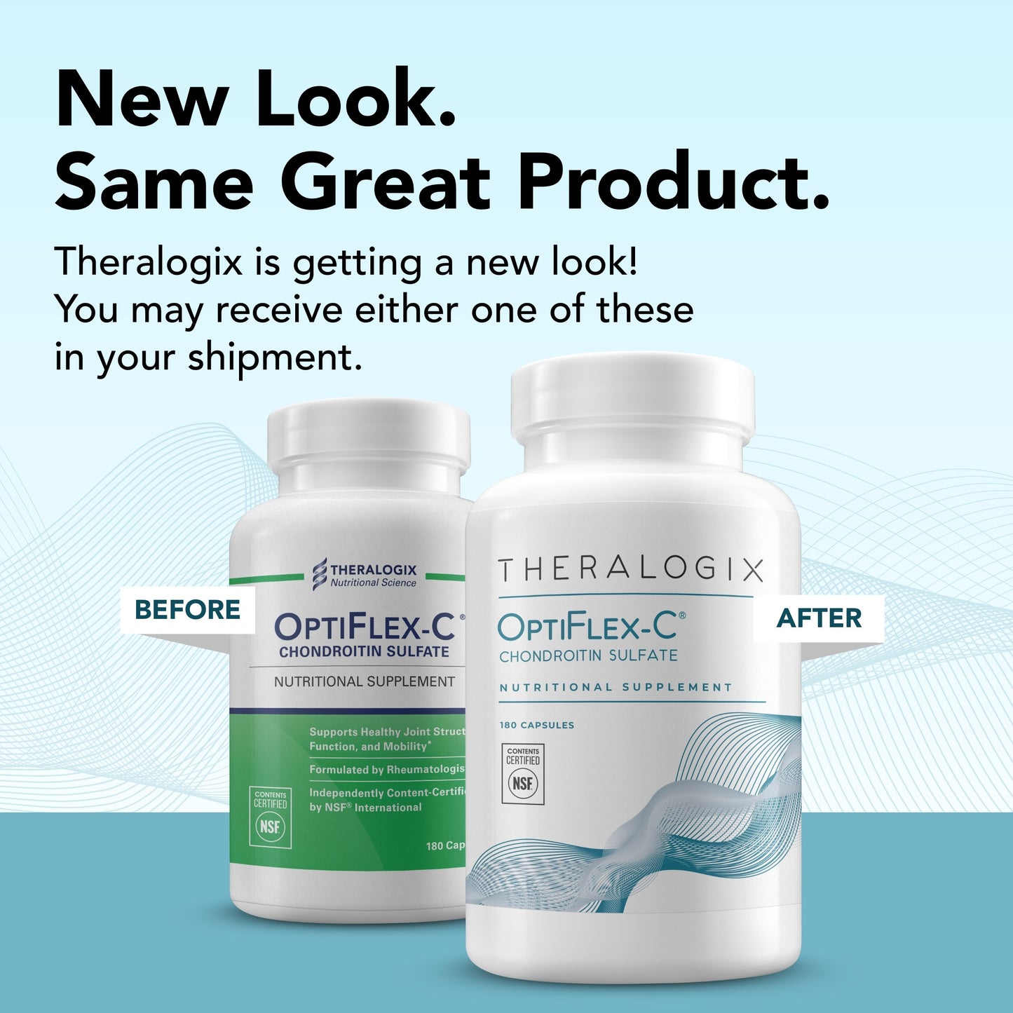Theralogix OptiFlex-C Chondroitin Sulfate - 90-Day Supply - Chondroitin Capsules - Support Healthy Joint Function and Mobility - Joint Support Supplement for Women & Men - NSF Certified - 180 Capsules