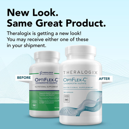 Theralogix OptiFlex-C Chondroitin Sulfate - 90-Day Supply - Chondroitin Capsules - Support Healthy Joint Function and Mobility - Joint Support Supplement for Women & Men - NSF Certified - 180 Capsules