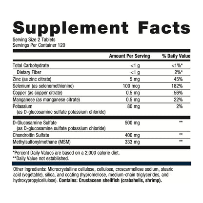 Metagenics ChondroCare Joint Support Supplement with Glucosamine Sulfate Helps Support Cartilage Health and Soft Tissue Formation - 240 Tablets