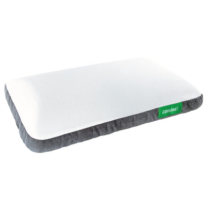 Cariloha Gel Pillow - Memory Foam Pillow with Cooling Gel and Washable Bamboo-Viscose Cover - White - King
