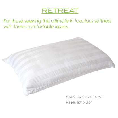 Cariloha Bamboo Retreat Pillow - Neck Support Pillow - Charcoal Memory Foam with Airflow Perforation - Standard - White