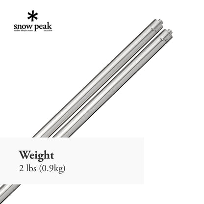 Snow Peak Leg Set - Iron Grill Table Setup Tool - Stainless Steel - Set of 2-6 lbs - 830 mm