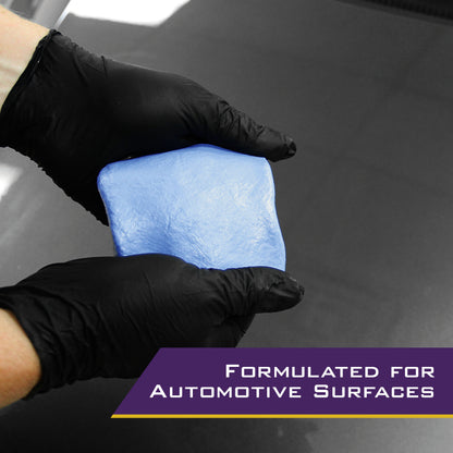 Auto Magic Perfect Clay Finish Clay Kit - 100 Gram Blue Clay Bar for Glass, Chrome, Fiberglass & More - 12 oz Bottle of Hydro Shine - Combo Pack