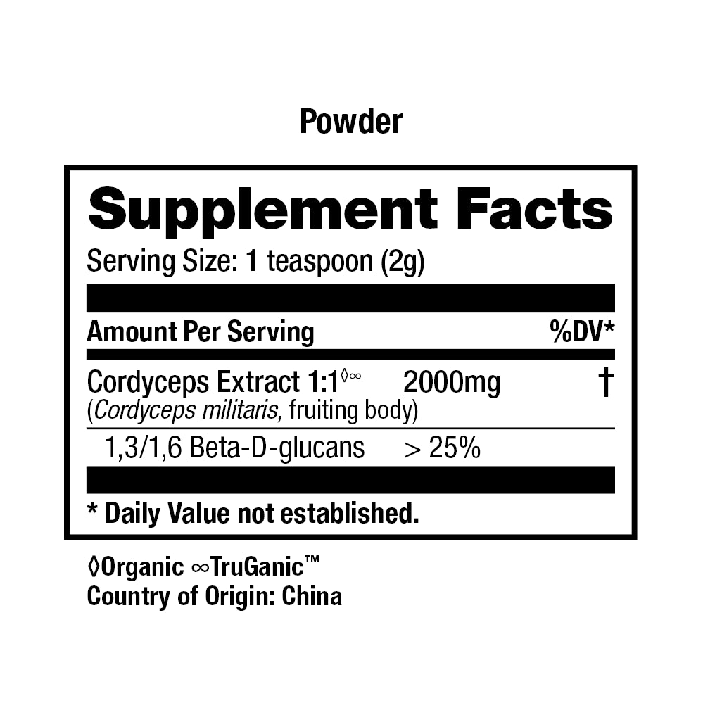 HealthForce SuperFoods Integrity Extracts Cordyceps - 60 g Powder