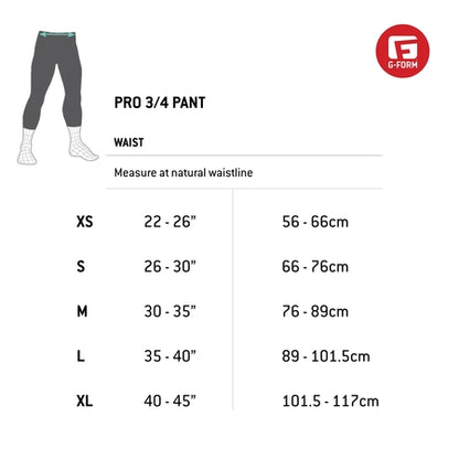 G-Form Pro 3/4 Padded Compression Pants - Compression Workout Pants for Men - White, Adult Small