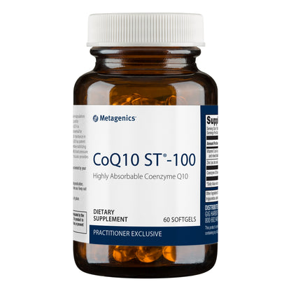 Metagenics CoQ10 ST-100, Highly Absorbable 100 mg Coenzyme Q10 Supplement to Help Support Energy Production and Cardiovascular Function - 60 Count