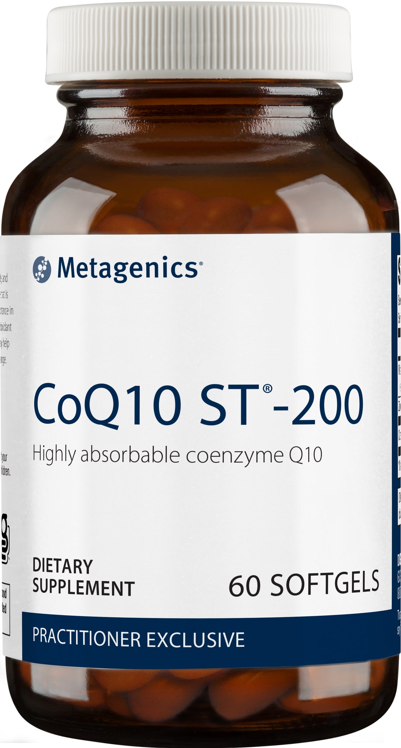 Metagenics CoQ10 ST-200, Highly Absorbable 200 mg Coenzyme Q10 Supplement to Help Support Energy Production and Cardiovascular Function - 60 Count