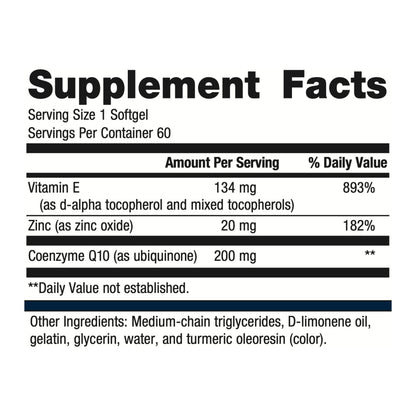 Metagenics CoQ10 ST-200, Highly Absorbable 200 mg Coenzyme Q10 Supplement to Help Support Energy Production and Cardiovascular Function - 60 Count